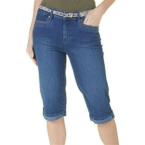 Gloria vanderbilt skimmer capris - Gloria Vanderbilt Womens Marnie Skimmer Capris 4.3 402 ratings | 19 answered questions Price: $35.00 Free Returns on some sizes and colors Fit: True to size. Order usual size. Size: Select Color: Preston Wash Size Chart Denim Button closure To buy, select Size Add to Cart Similar styles in new arrivals $15.29 $31.99 $31.98 1 offer from $38.00